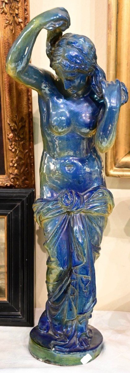  Ceramic Woman Statue - Gualdo Tadino 1930